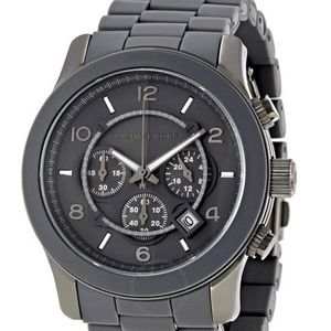 MICHAEL KORS│Gunmetal Oversize Runway Men's Watch│MK8148
